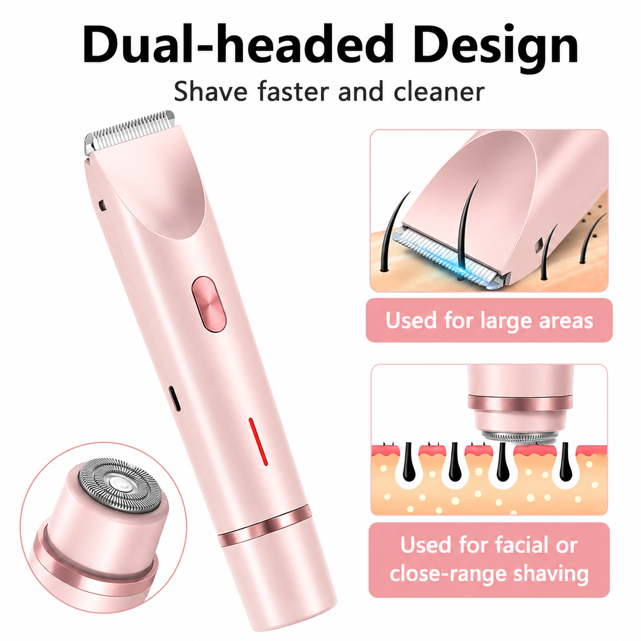 Double Headed Electric Shaver