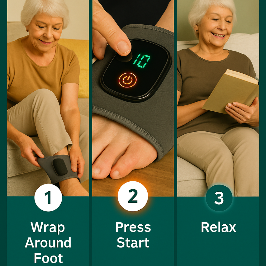 GLISCA ™ AnkleEase 3-in-1 Foot Massager