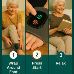 GLISCA ™ AnkleEase 3-in-1 Foot Massager