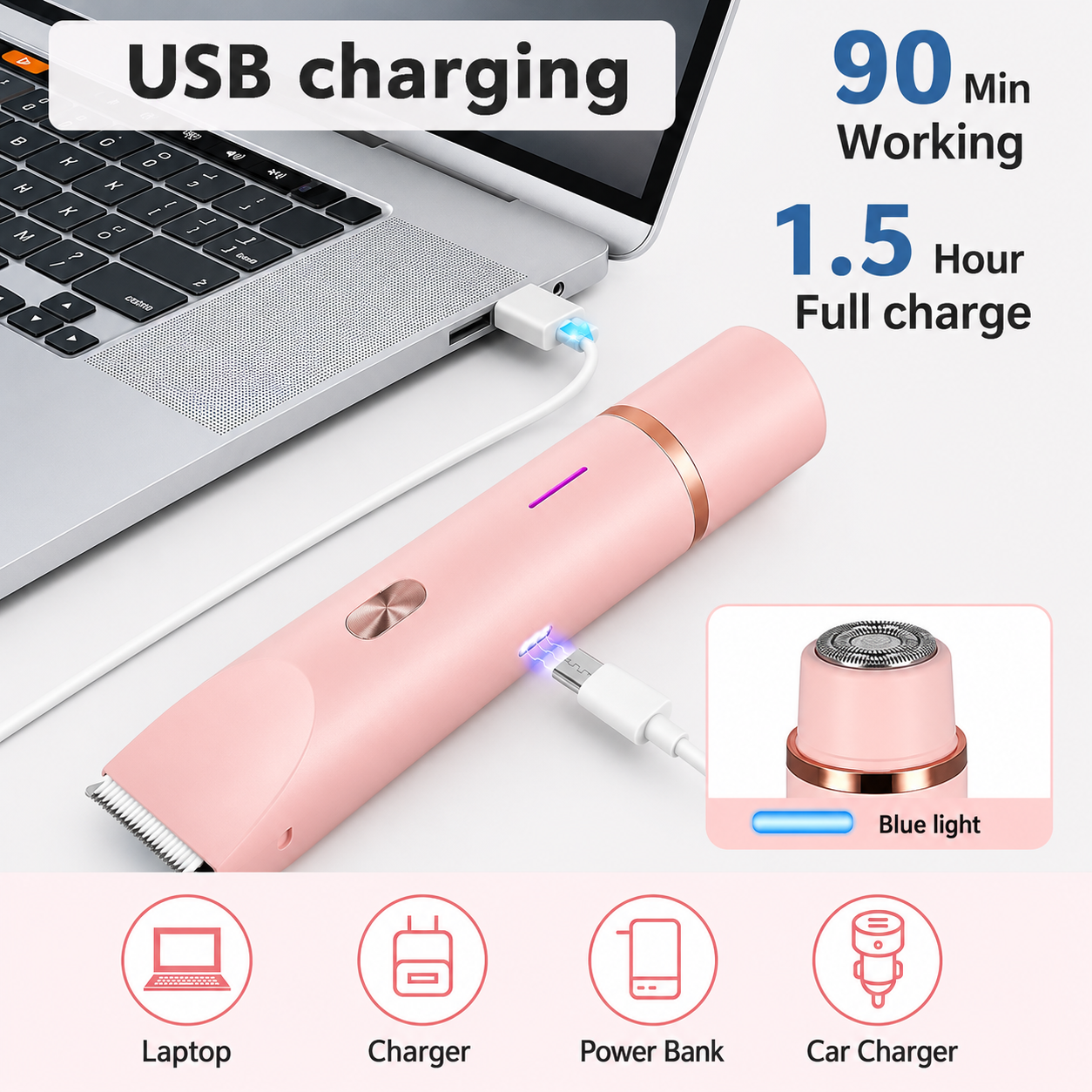 Double Headed Electric Shaver